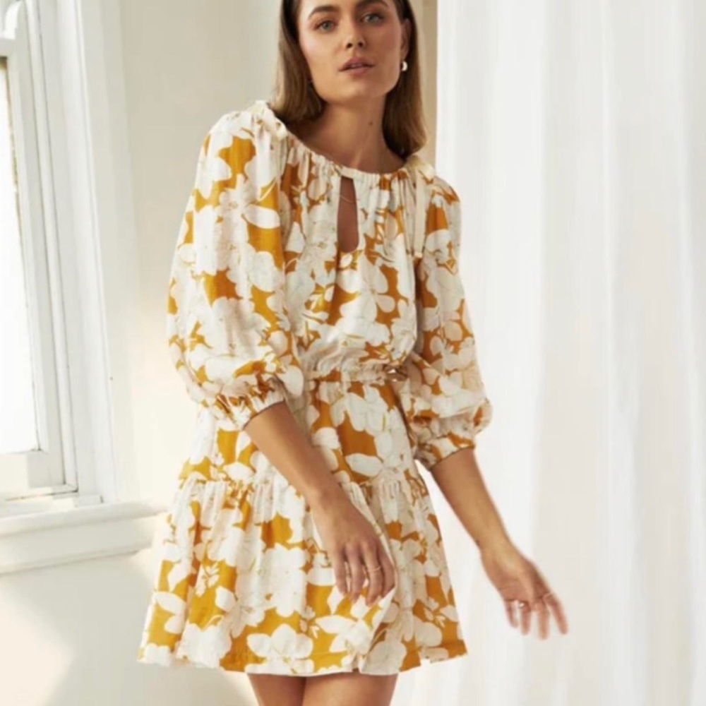 MON RENN Marnolia Floral Minidress